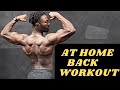 At home back workout dumbbells only