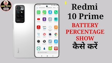 How To Show Battery Percentage in Redmi 10 Prime | Redmi 10 Prime show battery percentage कैसे करें