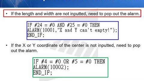 Syntec Macro teaching video part3  Syntax and Alarm