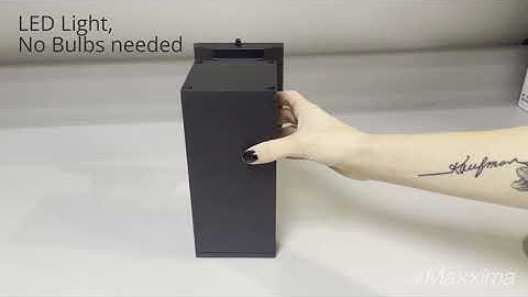 LED Rectangular Outdoor Wall Wash, 12 Watts, 1000 Lumens, 3000K Warm White, Dusk to Dawn Sensor