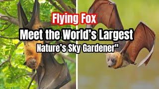 "Flying Fox: Meet the World’s Largest Nature’s Sky Gardener"