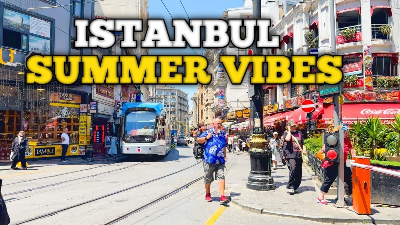 Summer In Istanbul Walking Tour | City Vibes 4K