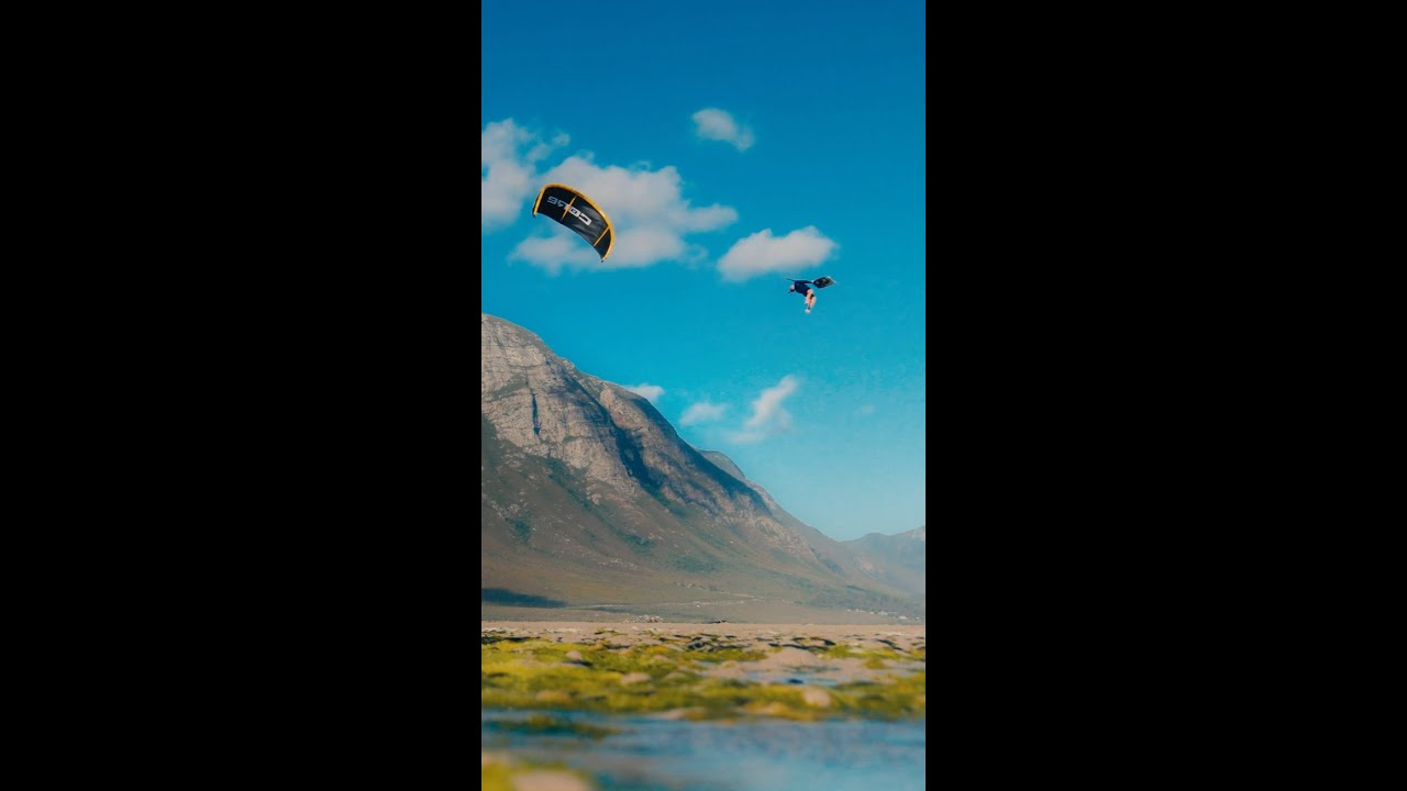 Epic Kiteboarding Tricks in Hermanus with Giel Vlugt! #RideCore #KiteSurfing