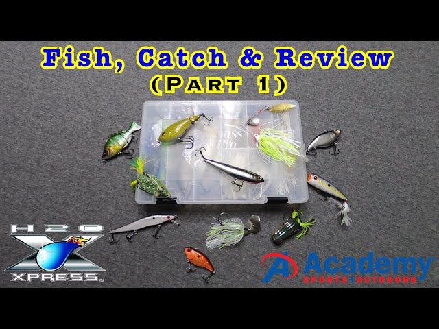 Part 1) BASS Fishing with ACADEMY H2O Xpress Lures ONLY - Fish