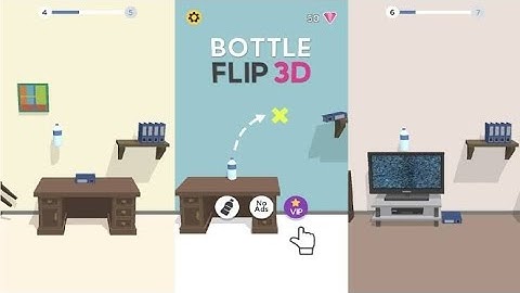 Bottle flip 3d all levels new game bottle flip 3d game world record