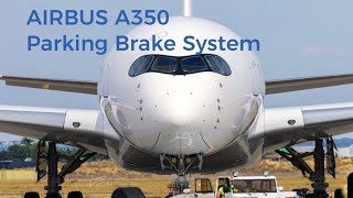 Airbus A350 parking brake system .How it operates.