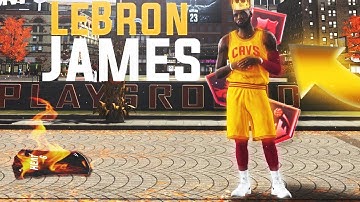 99 OVR THROWBACK LEBRON JAMES DOMINATES the PARK in NBA2K20