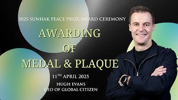 Awarding of Medal & Plaque to Hugh Evans