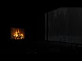 Regennacht am Kamin 🔥 Dunkle gemütliche Atmosphäre für tiefen Schlaf & Entspannung