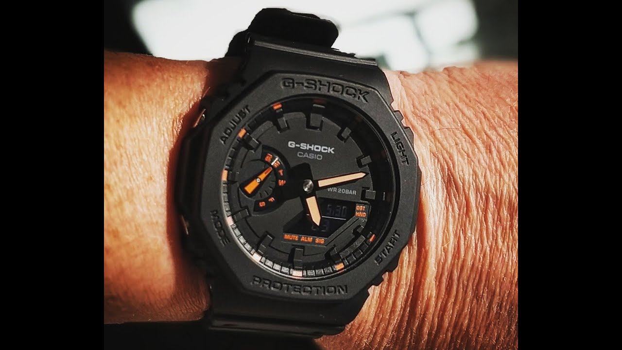 G-SHOCK GA2100-1a4er utility black unboxing and visual review