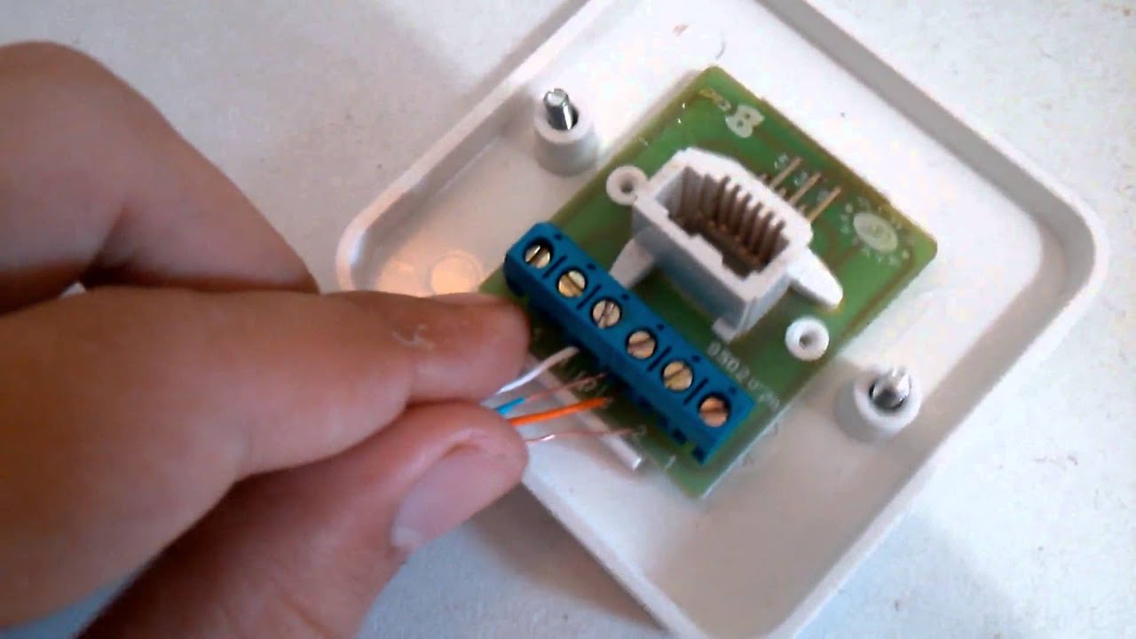Alternative DIY way of wiring a DSL socket - YouTube