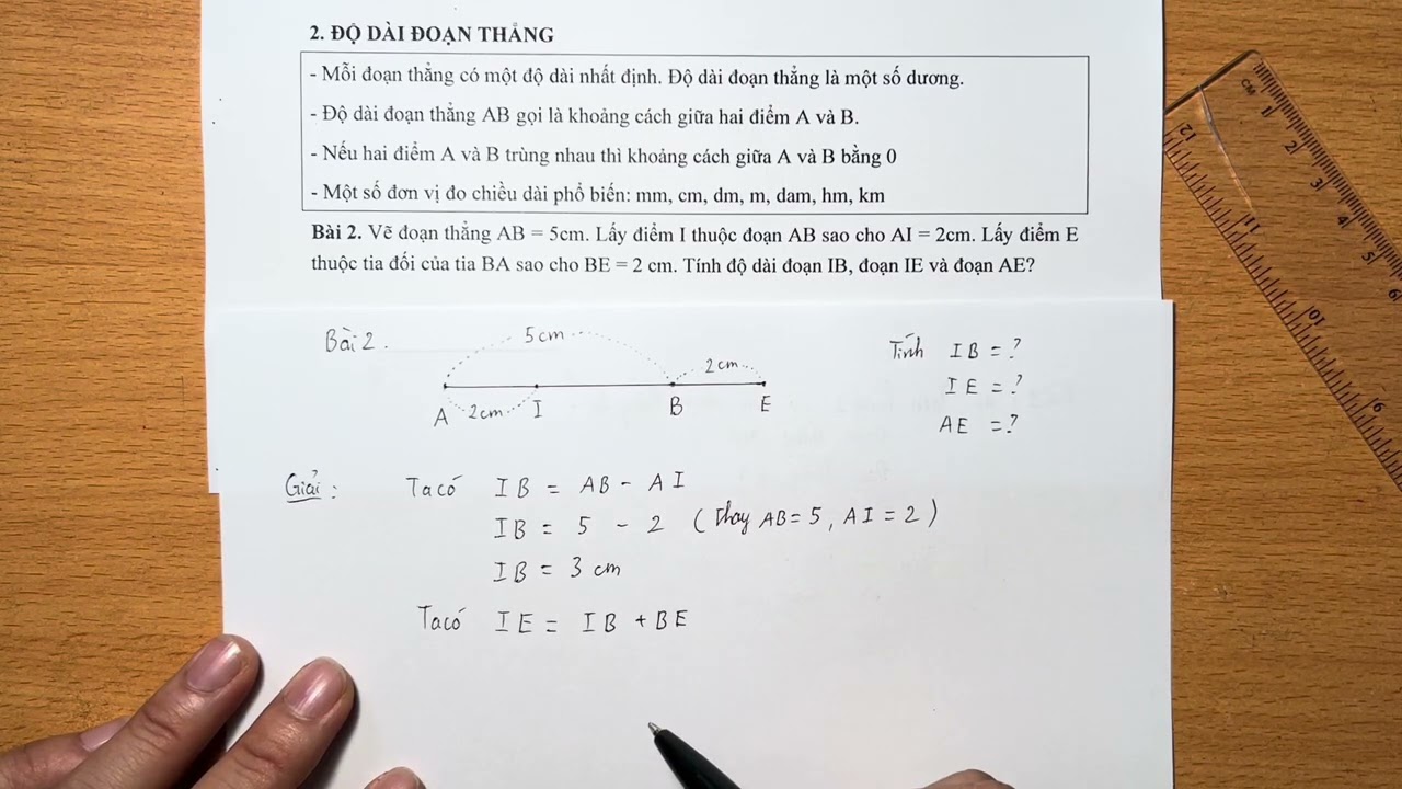 BÀI GIẢNG TOÁN 6: Đoạn thẳng, độ dài đoạn thẳng. Trung điểm của đoạn thẳng