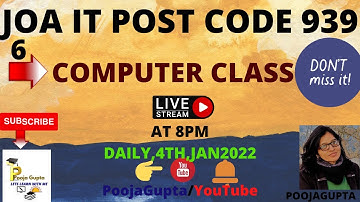 GENERATIONS OF COMPUTER  / HPJOA(IT)  / JOA(IT) CRASH COURSE  -939 /  HPJOA(IT) / BY POOJA