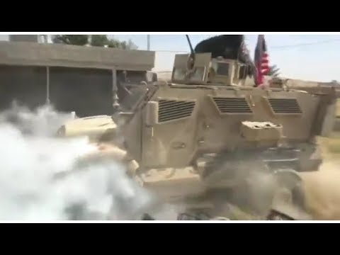 US Military MRAP Engine Fails While Trying To Intertcept Russian Vehicle
