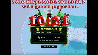 TDX | SOLO ELITE MODE NEWWORLD RECORD 10:21 | TOWER DEFENSE X