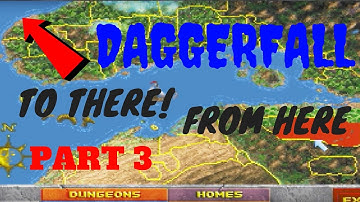 HOW BIG IS THE MAP in Daggerfall? Walk Across the Map (Part 3)