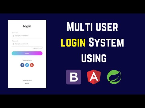 Multi user login system using angularjs | Login System | Angular authentication application