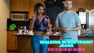 Walking in Bodypaint Jeans Before the Reaction Lina Martini by DROSOLBODYART 91,353 views 1 year ago 2 minutes, 15 seconds