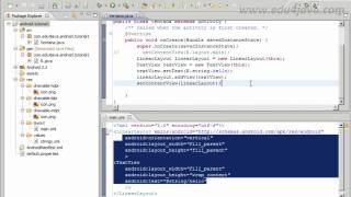Android 3 Programming Tutorial. User interface Java versus Xml