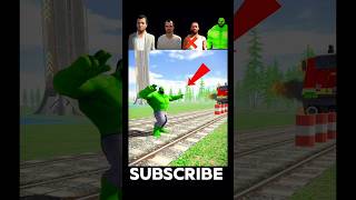 🤯Can Stop the GTA v unstoppable train 🚂🔥 Indian bike driving 3d #shorts #gaming #challenge #gta