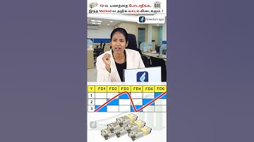 Easy Way to Earn Maximum Returns From FD..!! FD Laddering Concept in Tamil #shorts #fixeddeposit