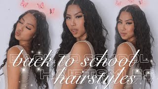 EASIEST BACK TO SCHOOL HAIRSTYLES EVER || Insert Name Here Hair Waver