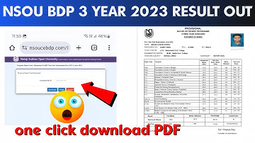 NSOU BDP 3rd year(2023) result out 💥💥|| #nsou_bdp_result_out