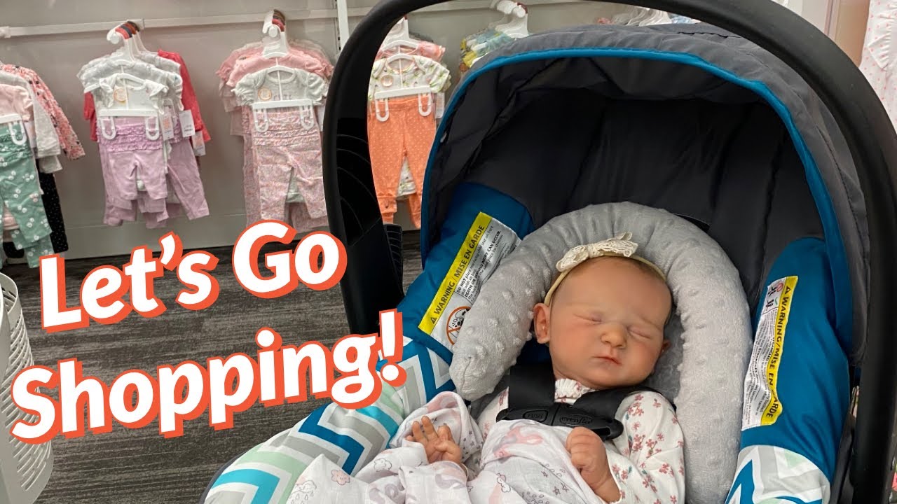 Newborn Goes Shopping! Realistic Reborn Baby Doll Target Outing - YouTube