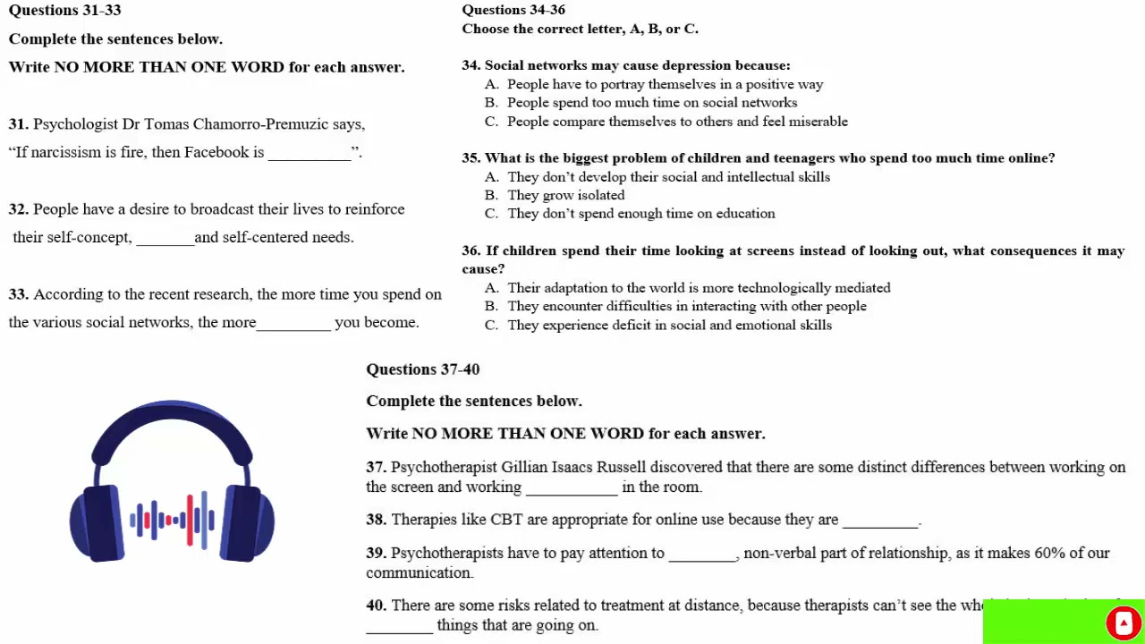 IELTS Recent Actual Listening Test 2 with Answer 2022 | IELTS Academic and GT | Part 3