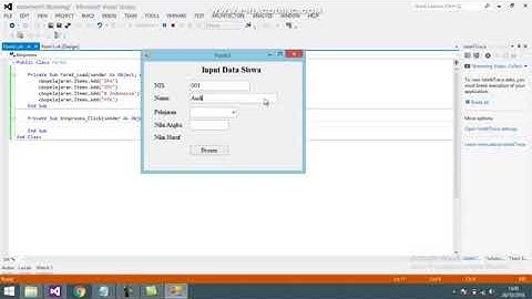 Penerapan If Else pada Visual Basic