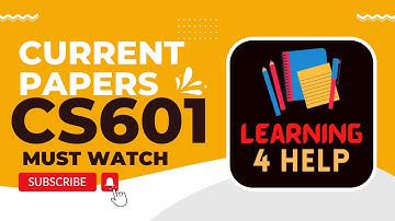 cs601 current papers midterm 2022 cs601 current papers 2022