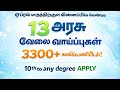 தமிழக அரசு வேலைவாய்ப்பு 2026 | tamilnadu government jobs 2026 in tamil | tn latest jobs 2026