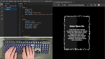 ASMR Programming - Wavy Border Animation Effect using Html CSS - No Talking