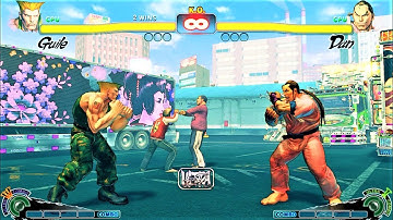 GUILE VS DAN | CPU VS CPU Ultra Street Fighter IV  (Hardest AI)