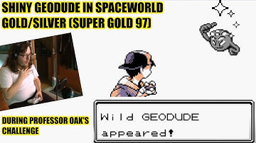(Live) Shiny Geodude in Super Gold 97 (SPACEWORLD G/S) during Professor Oak Challenge!! - Highlights