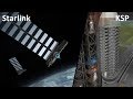 KSP - SpaceX's 60 Starlink Satellites - Pure Stock Replicas