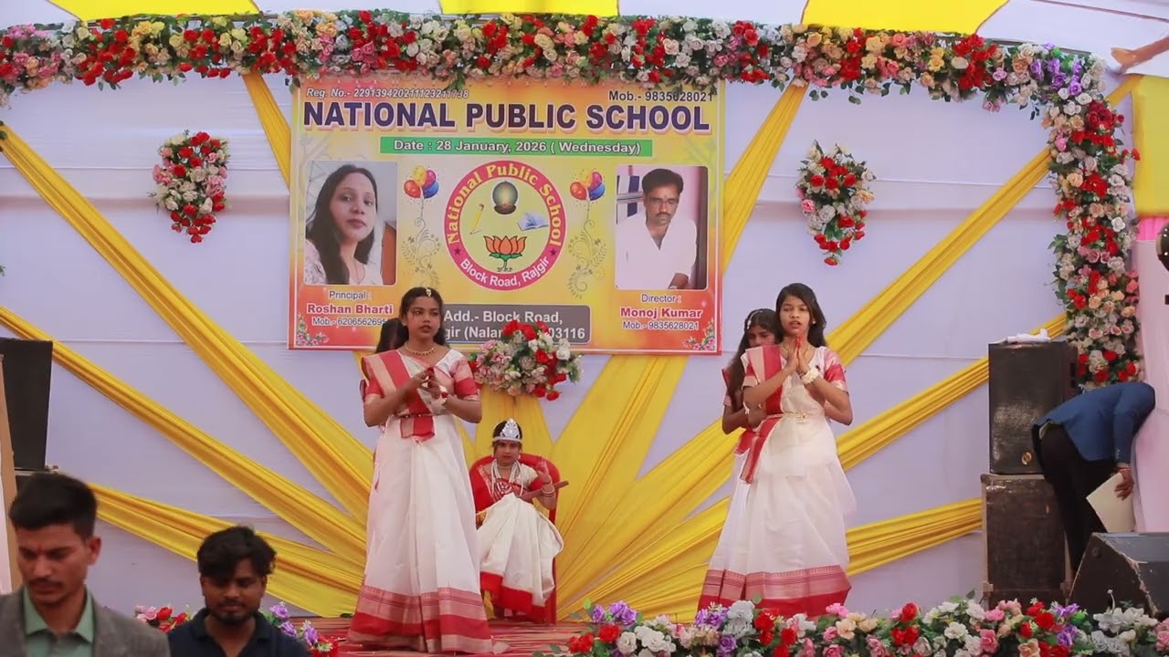 Saraswati Vandana dance performance by National Public School, Rajgir 