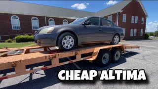 I Bought A EXTREMELY CHEAP NISSAN ALTIMA From COPART!! Can I Flip It⁉