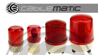 Signallampe Rote LED 82mm mit Rotationseffekt - Cablematic
