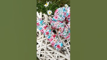 Scrunchie Set with Matching Keyfob #scrunchie #keychain #flowers #handmade