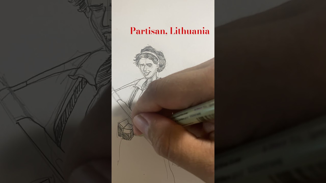 Afternoon drawing of a Lithuanian Partisan,