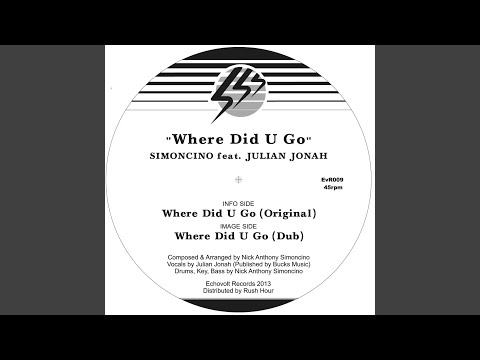 Video thumbnail for Where Did U Go (Original Mix) feat. Julian Jonah