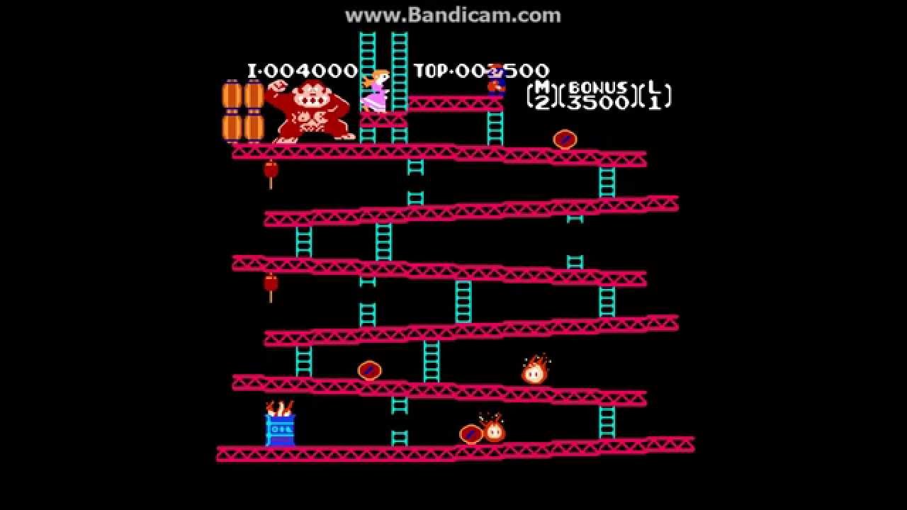 Playthrough Donkey Kong arcade - YouTube