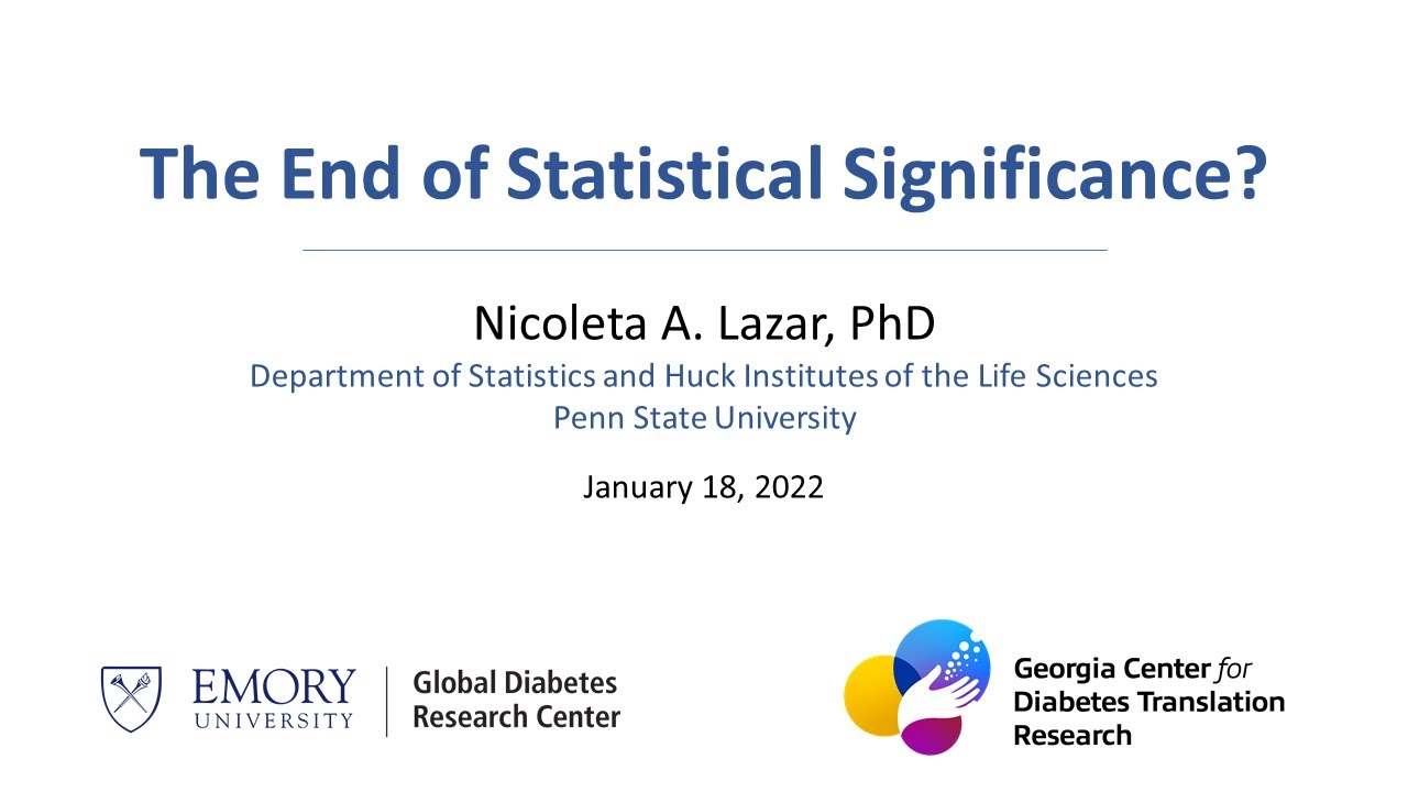 End of Statistical Significance_Dr Nicole Lazar_18 Jan 2022