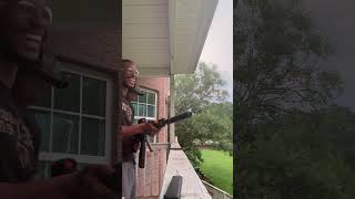 When the shells hit you harder than the concussion 🤣😭 #silencers #2agun #shortsfeed #glock #ar9