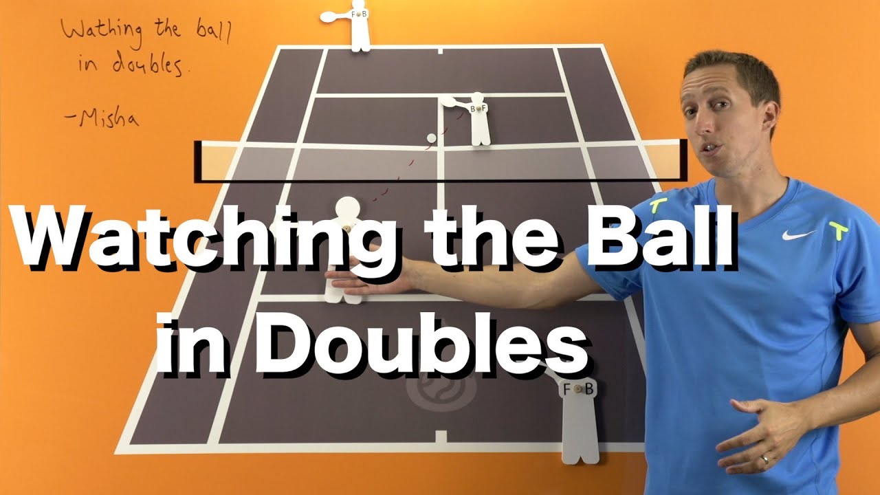 How To Watch The Ball In Doubles Tennis Doubles Strategy Lesson Youtube