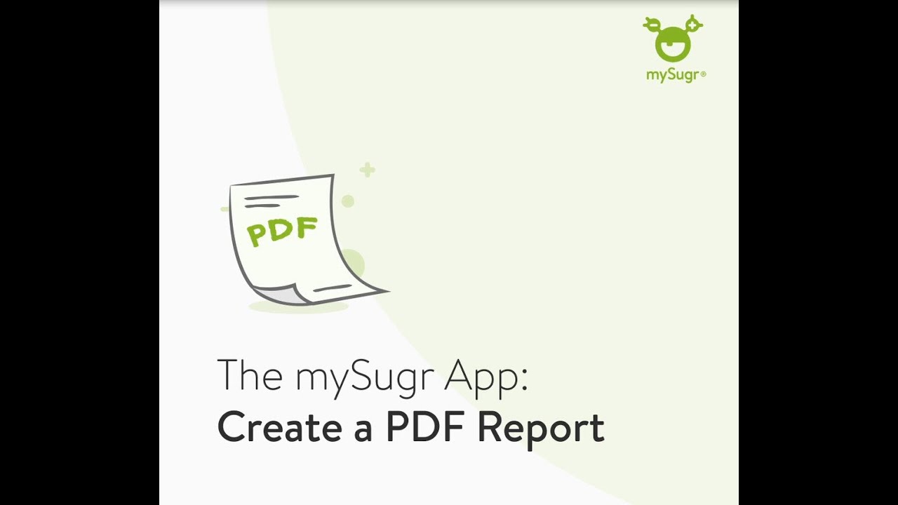 mySugr App: Create a PDF Report - YouTube