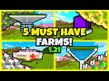 5 MUST HAVE FARMS In Minecraft Bedrock 1.21! (2025!)