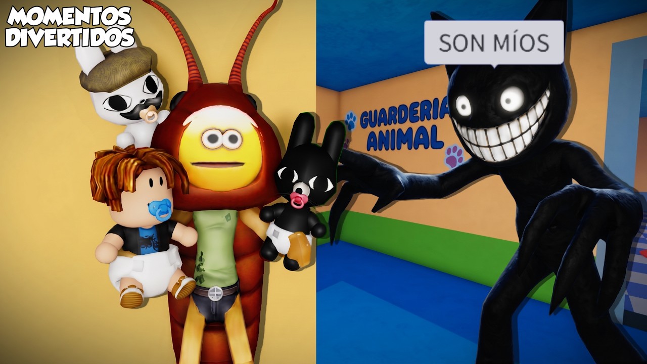 TRABAJAMOS EN UNA GUARDERÍA DE ANIMALES BEBES CON ANOMALÍAS (momentos divertidos) (roblox)