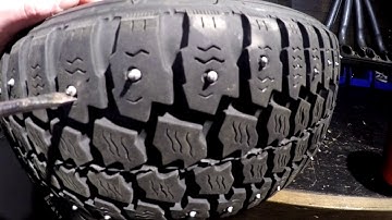 How to remove studs from snow tires with a screw driver